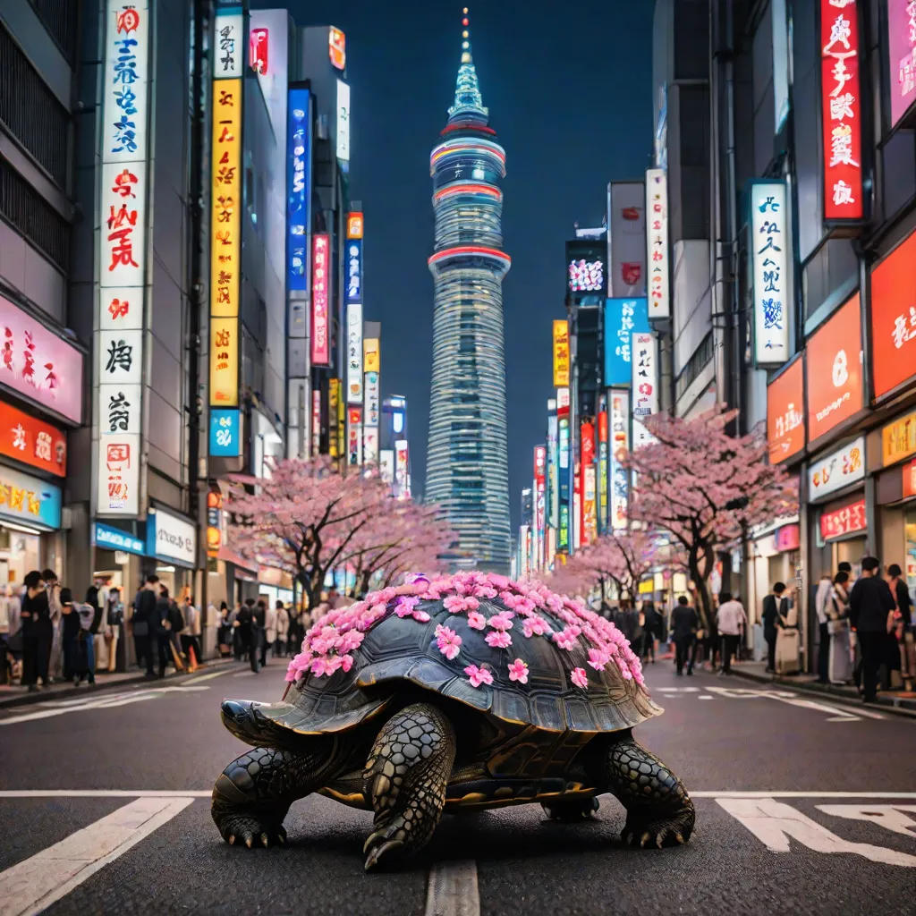 Louie the Traveling Turtle in Tokyo
