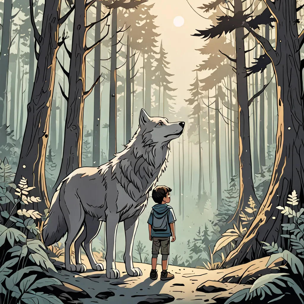 The Magical Wolf of the Forest