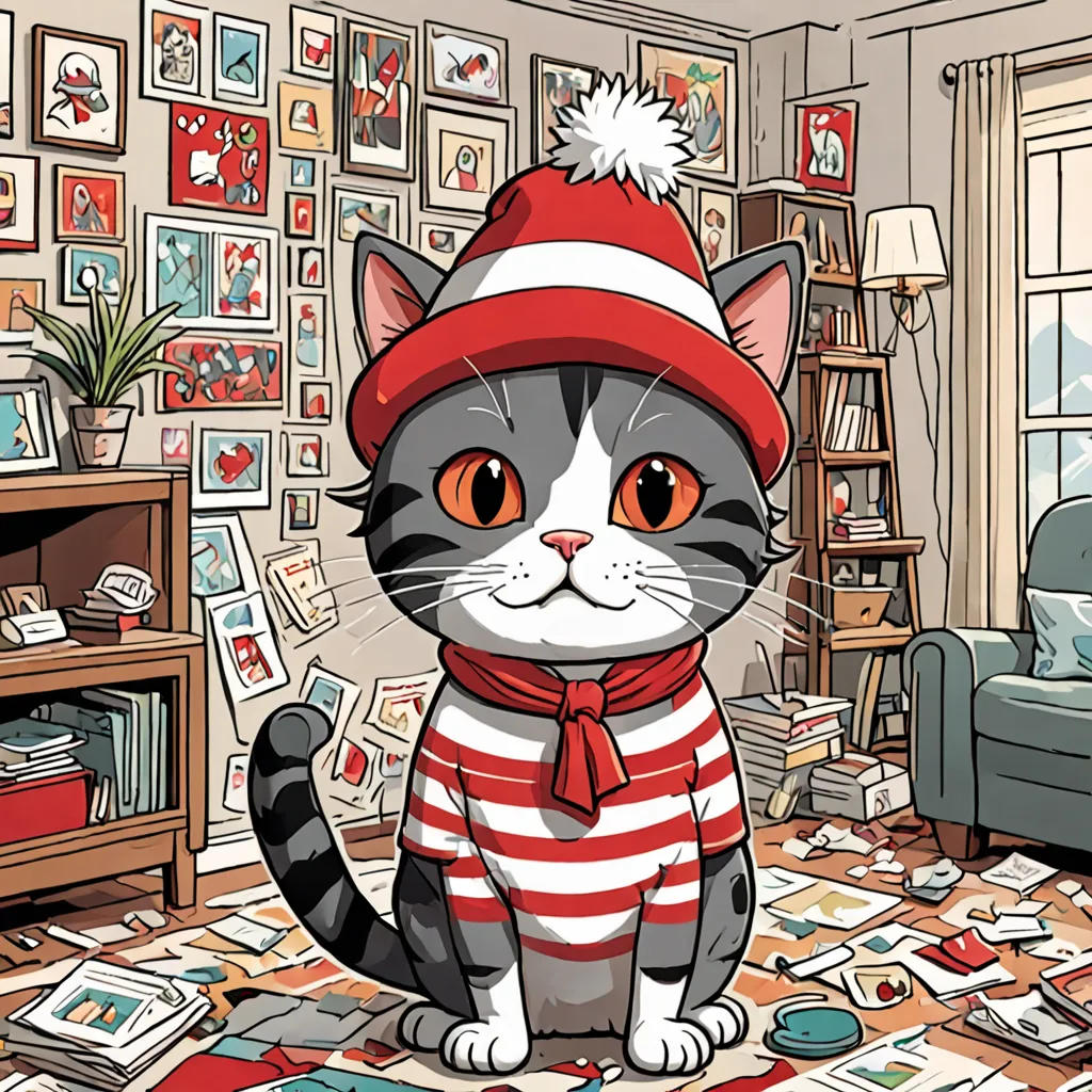The Mischievous Cat in the Hat