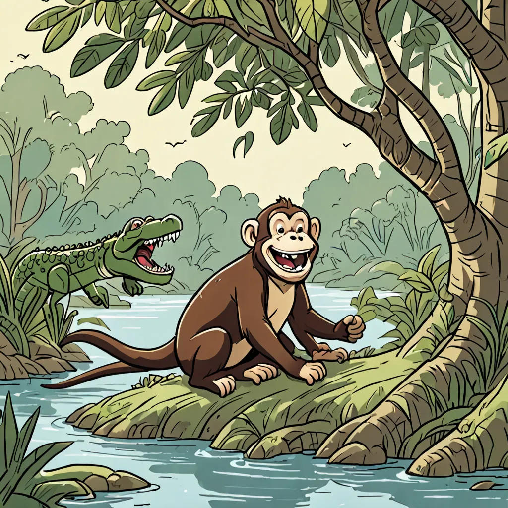 The Monkey and the Crocodile