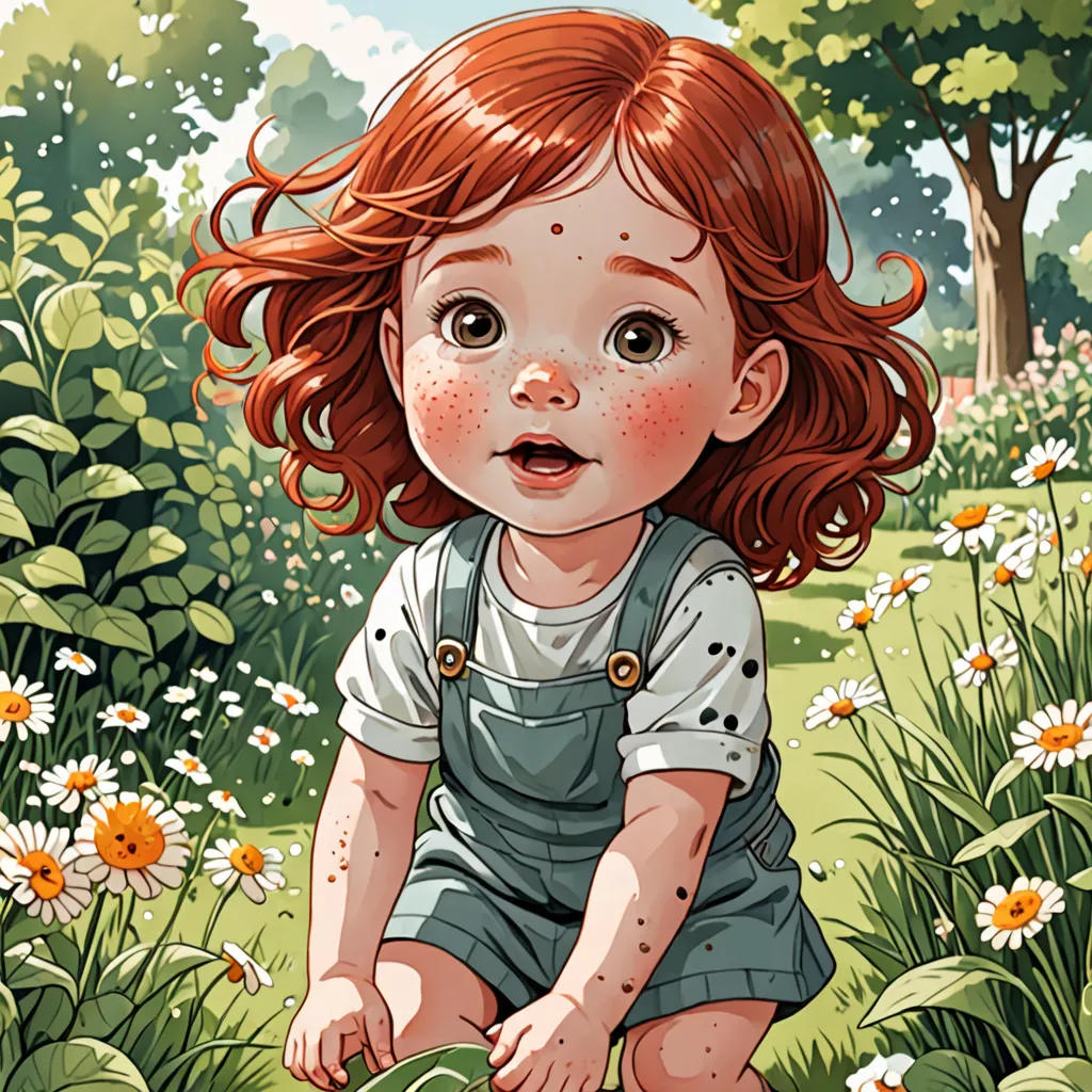 Little Freckles in the Garden