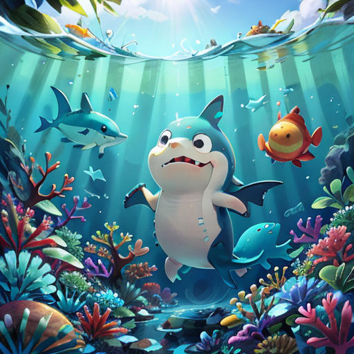 Sharky, the Tooth-Brushing Shark Superhero