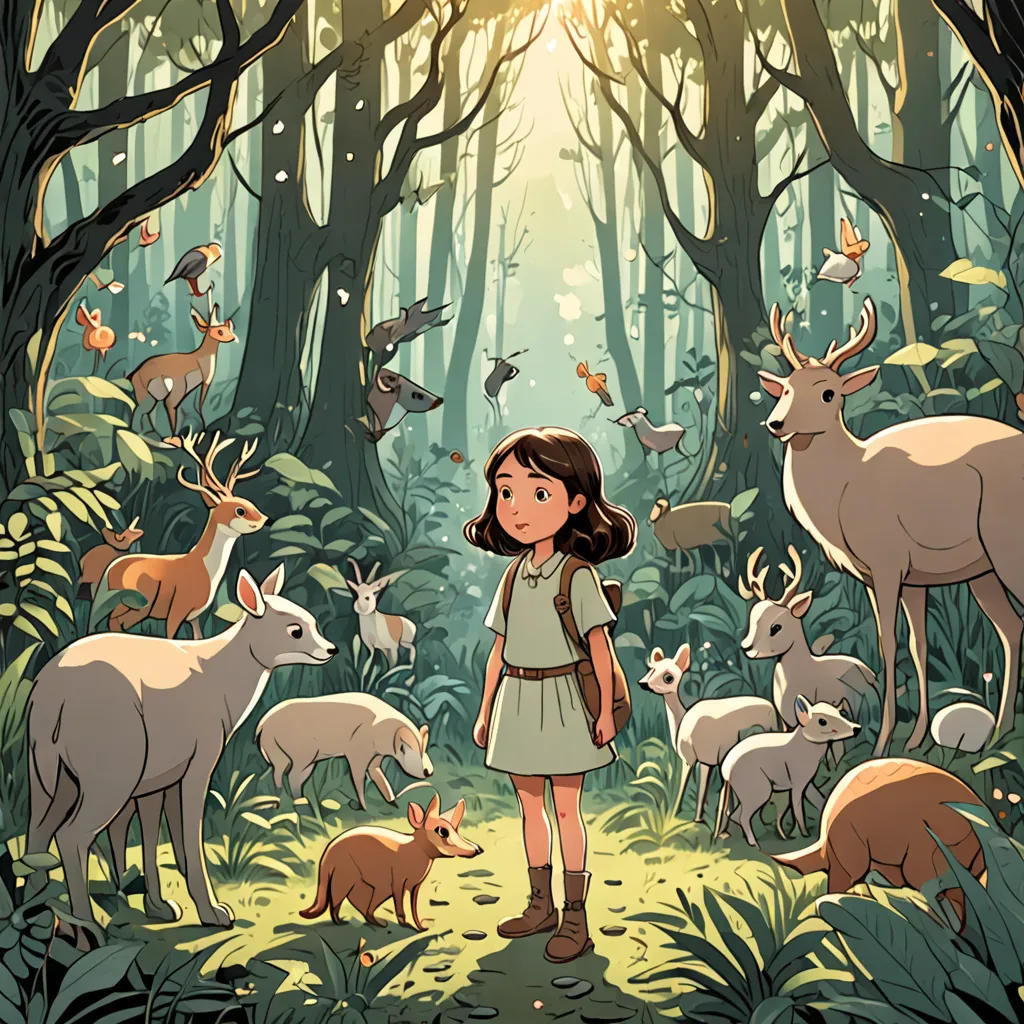 The Magical Adventure of Lily and the Talking Animals