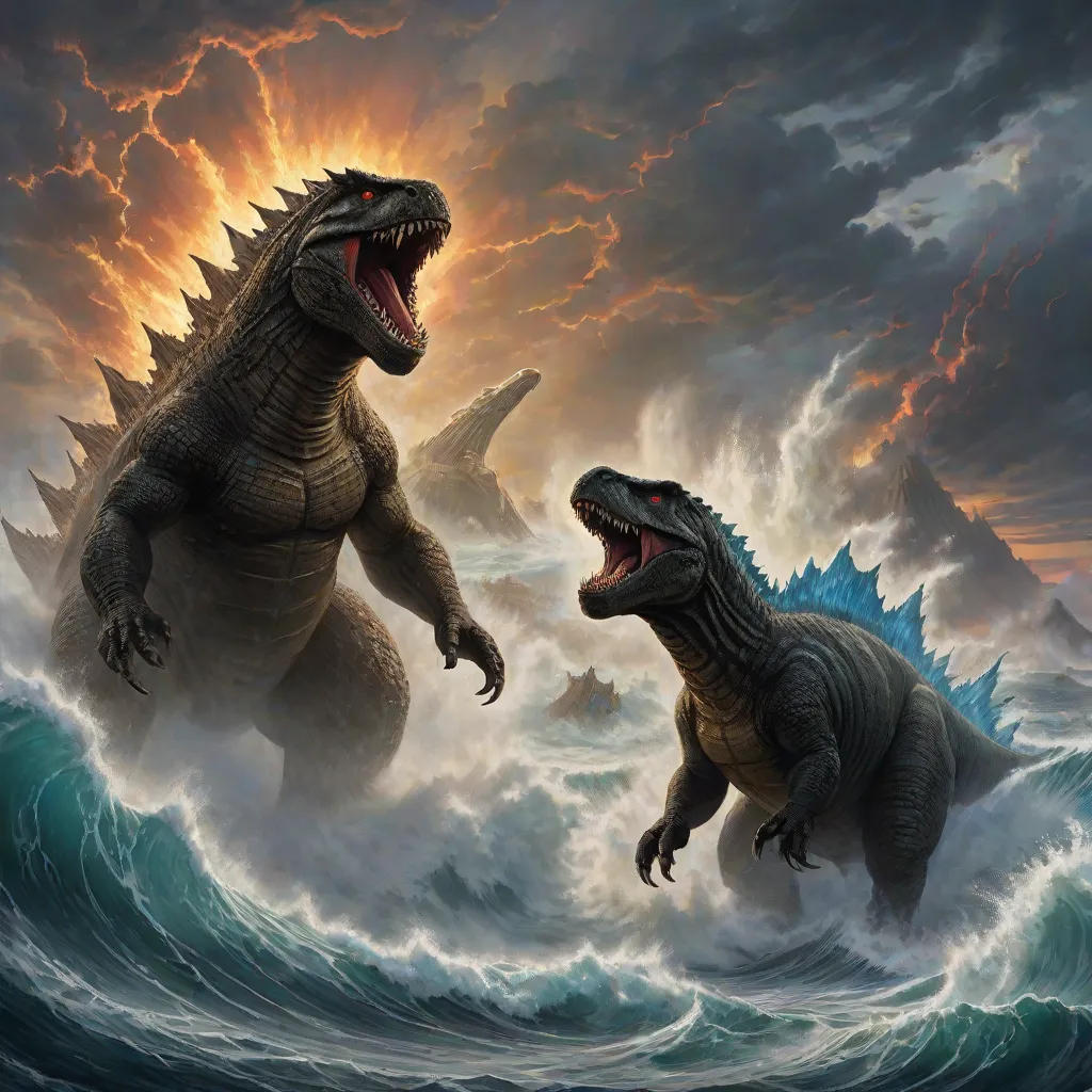 Godzilla and T-Rex: A Tale of Friendship