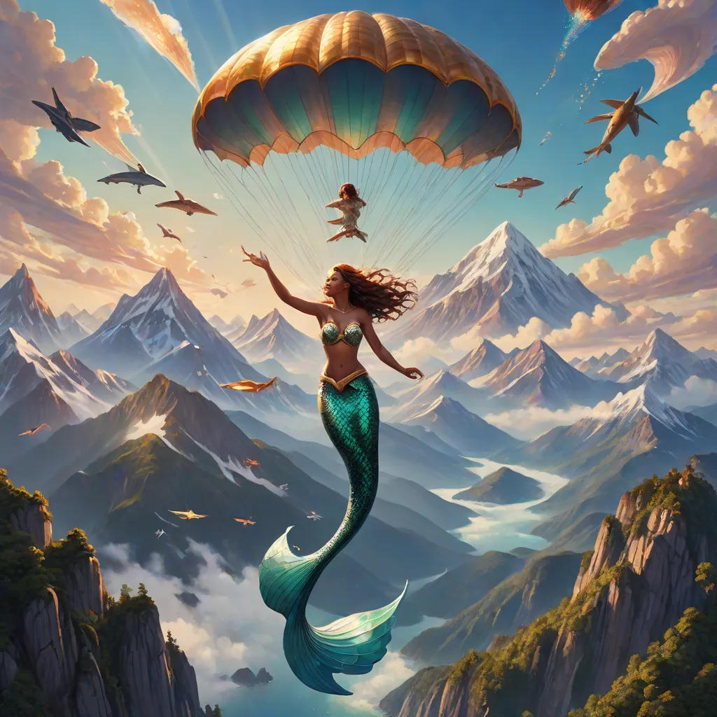The Flying Mermaid's Mountain Adventure