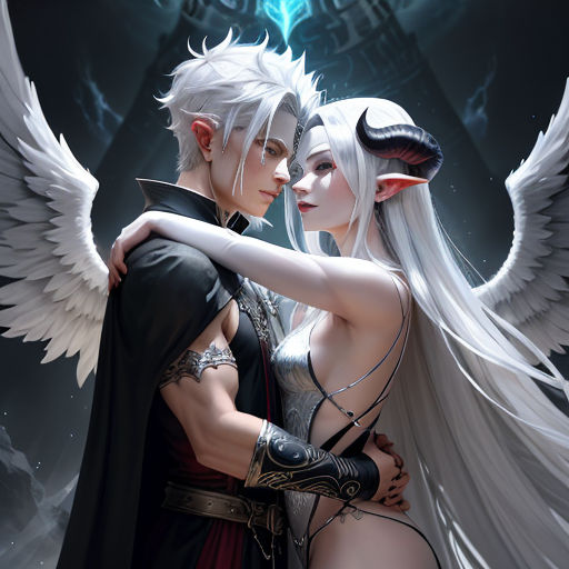 angels and demons love anime