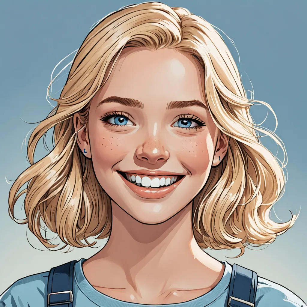 Blue Braces and Blonde Hair