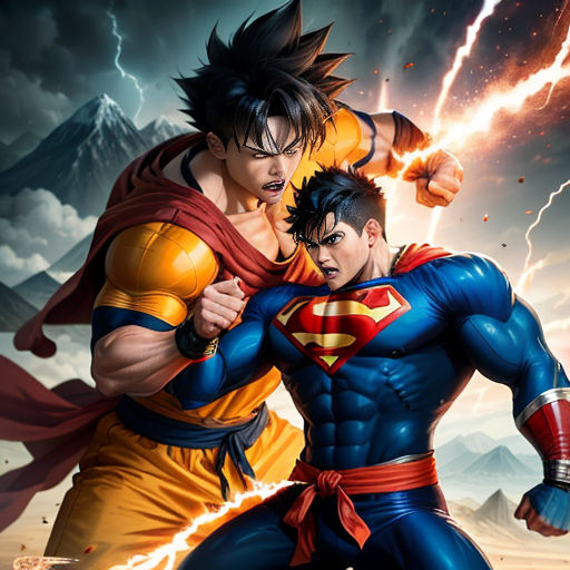 goku and superman friends