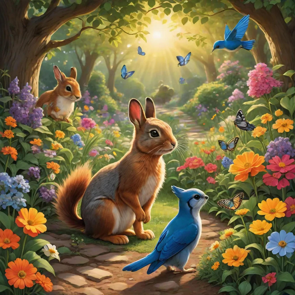The Enchanted Garden of Talking Animals
