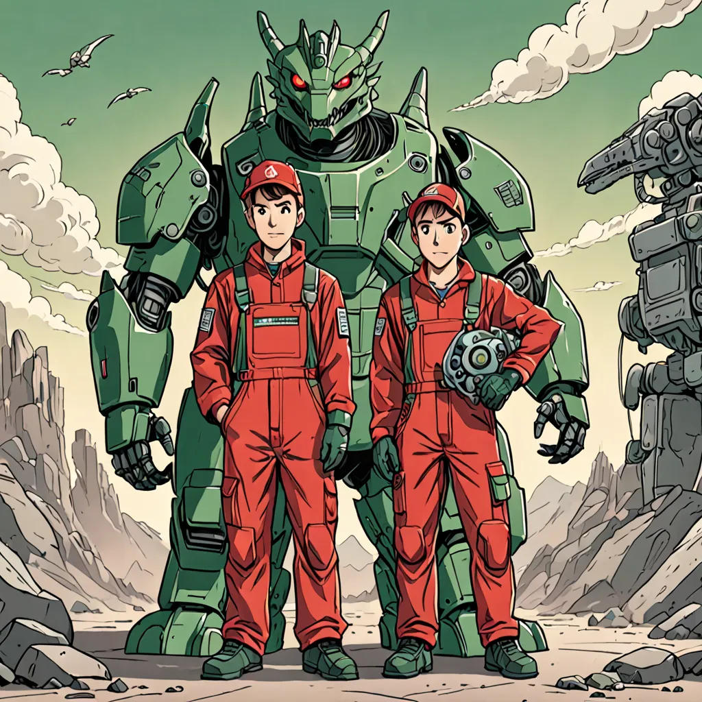 The Mario Brothers and the Evil Robot Bowser