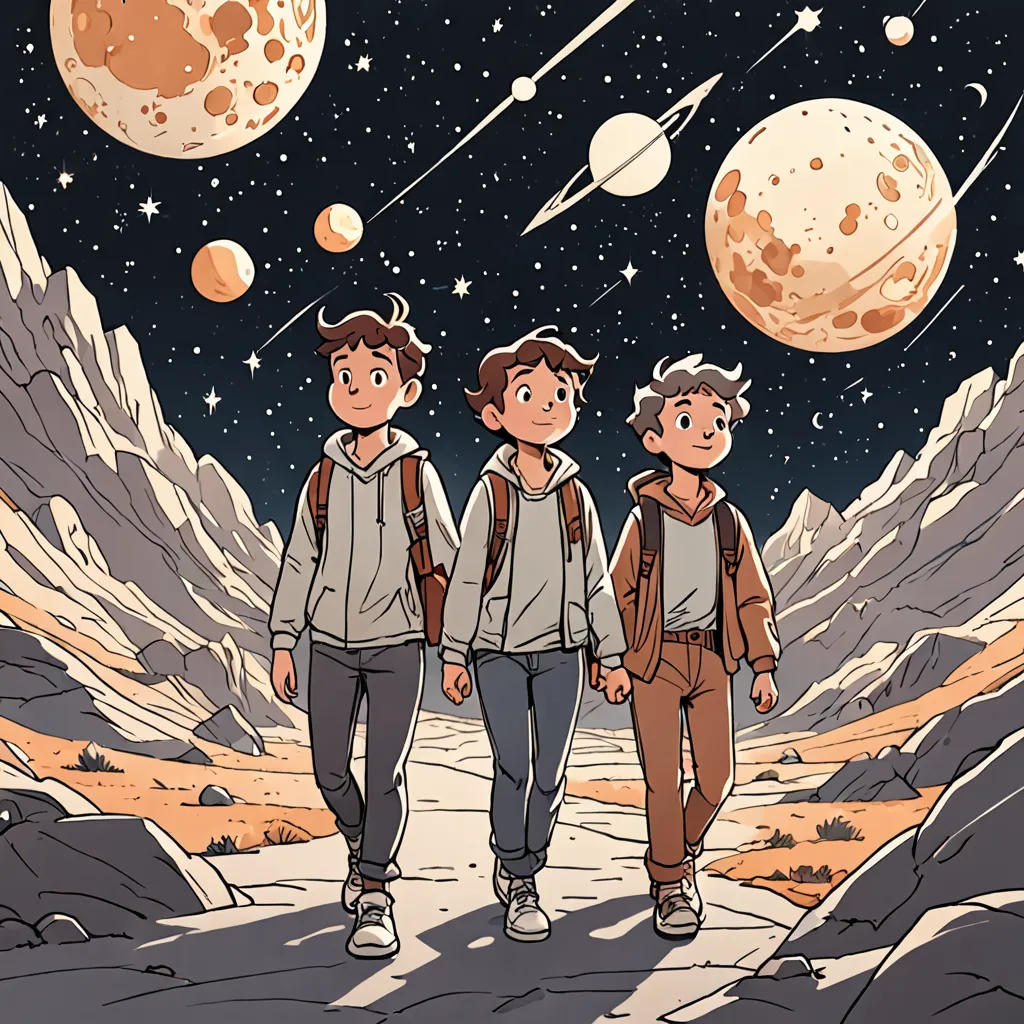 The Cosmic Quest of Luca and the Guardians of Light
