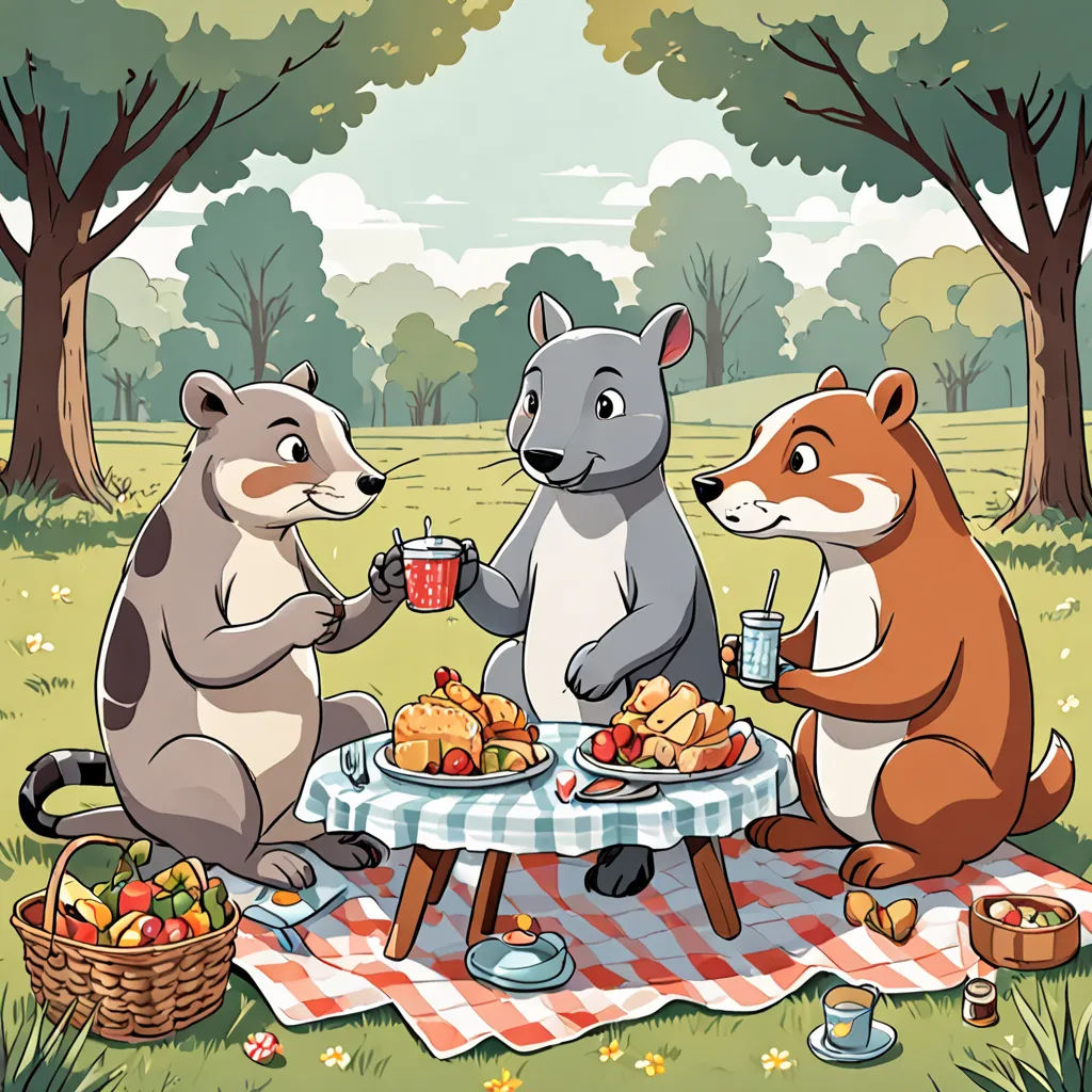 Sharing is Caring at the Animal Picnic