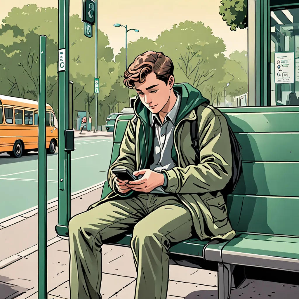 The little Boy In The Green Chair