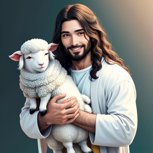 Jesus e a ovelha perdida.