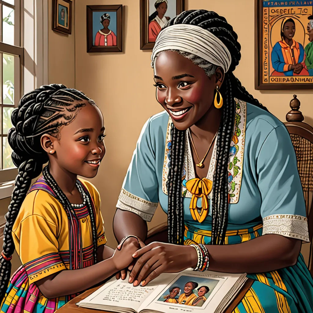One day, while they were inside their cozy home, Geechee Gyal asked her grandmother about the origin of the Gullah Geechee language.