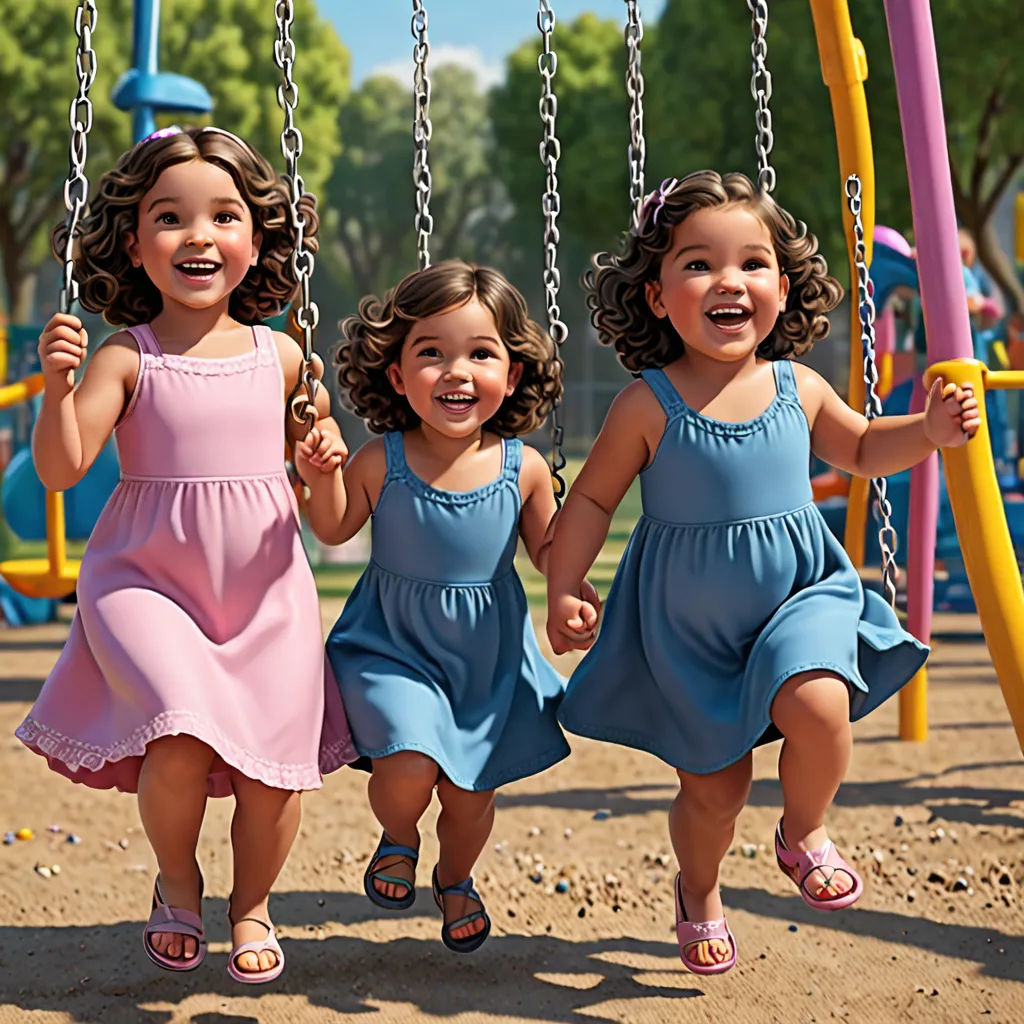 One sunny afternoon, while playing on the swings, Emily and Bella had a brilliant idea. They decided to start a club for chubby girls like them.