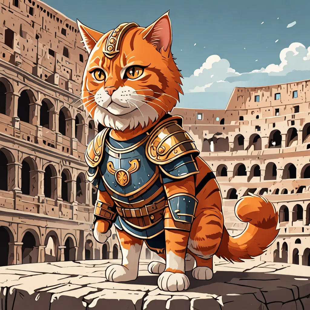 Cosmo the Gladiator Cat