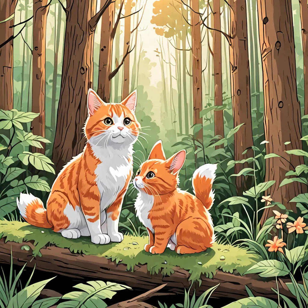 Whiskers and Bubbles' Forest Adventure