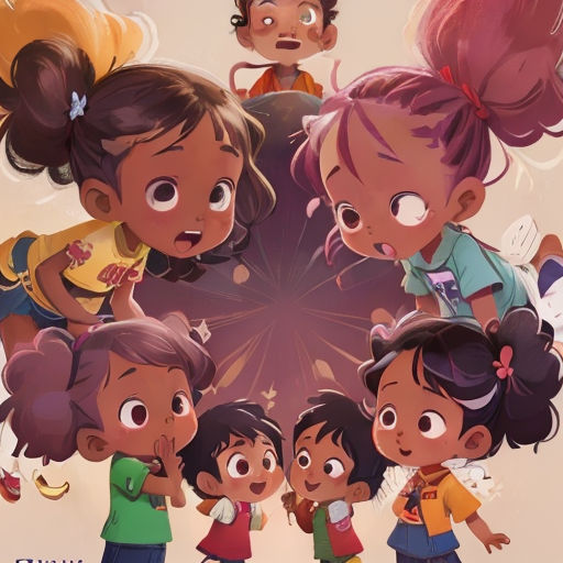 a group of children standing in front of a firework with the caption'the power of girls '
