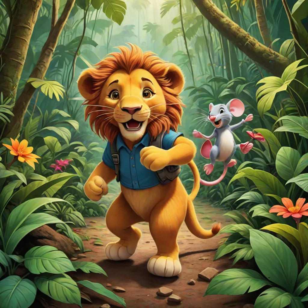 The Great Adventure of Leo the Lion and Max the Mouse