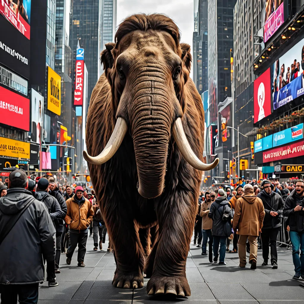Manny the Mammoth in Manhattan