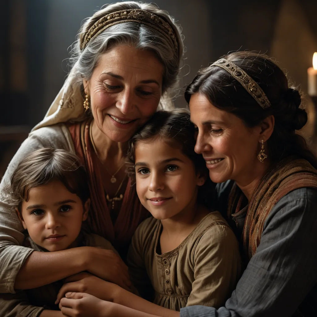 a woman and two children are smiling for the camera while they are hugging each other and smiling at the camera, antipodeans, a poster, Araceli Gilbert, promotional image