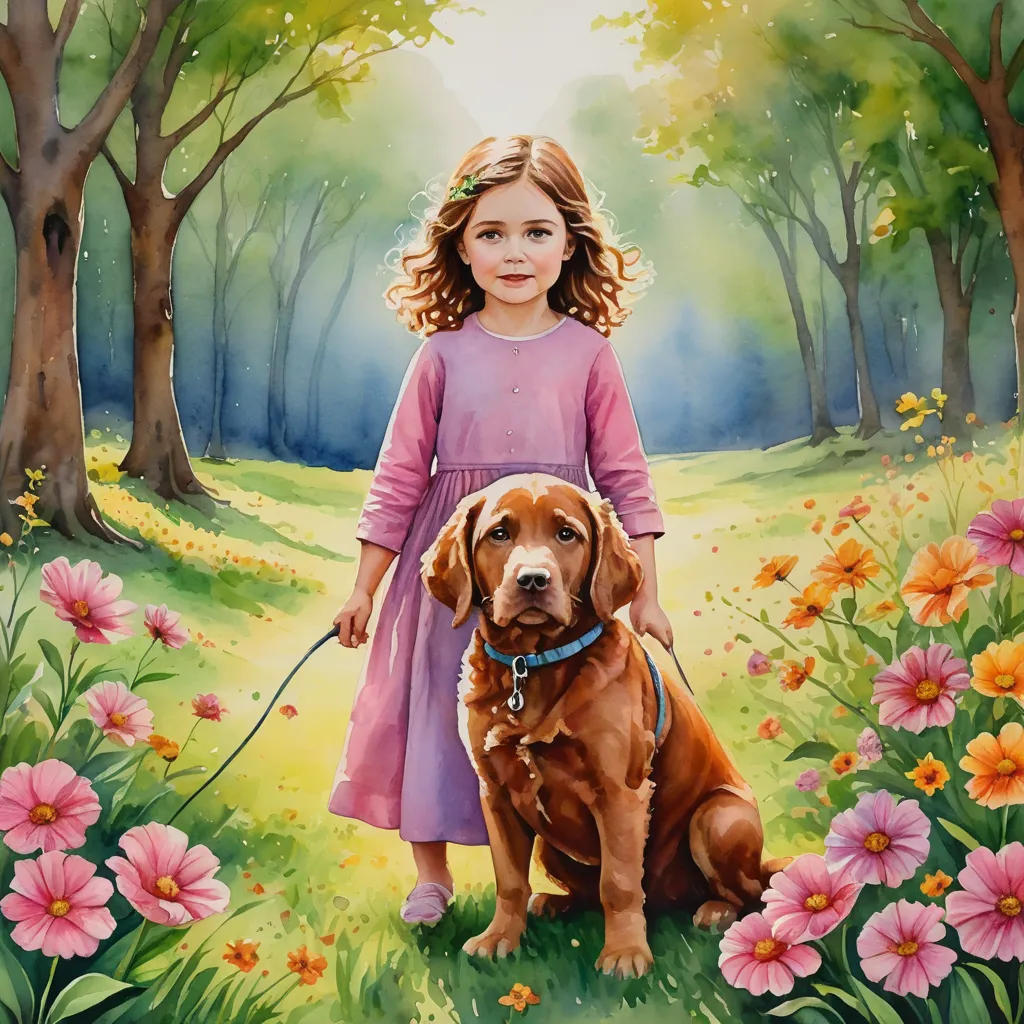The Little Girl and the Pup
