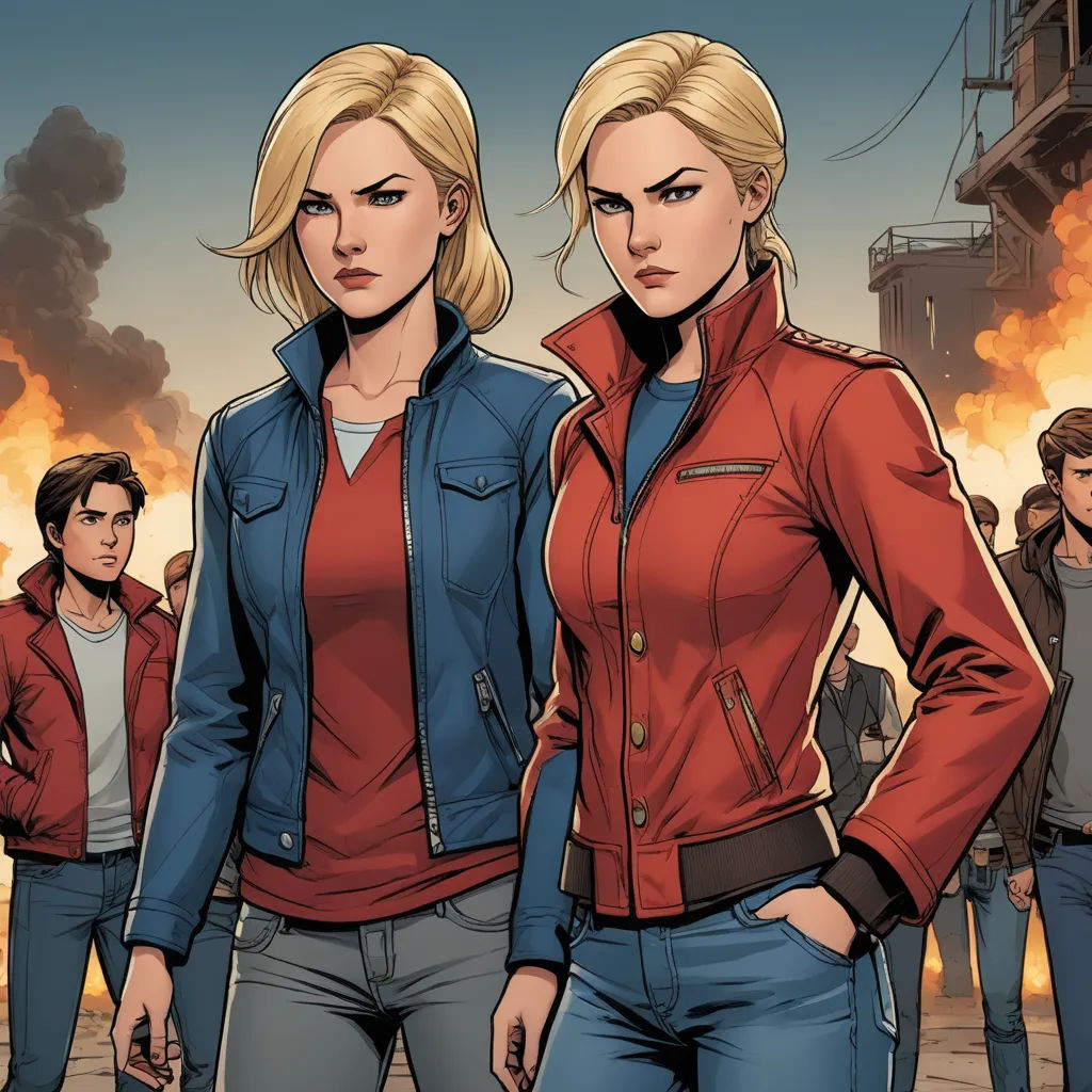 a group of people standing next to each other near a fire hydrant and a building with smoke pouring out of it, process art, a comic book panel, Ada Gladys Killins, comic cover art