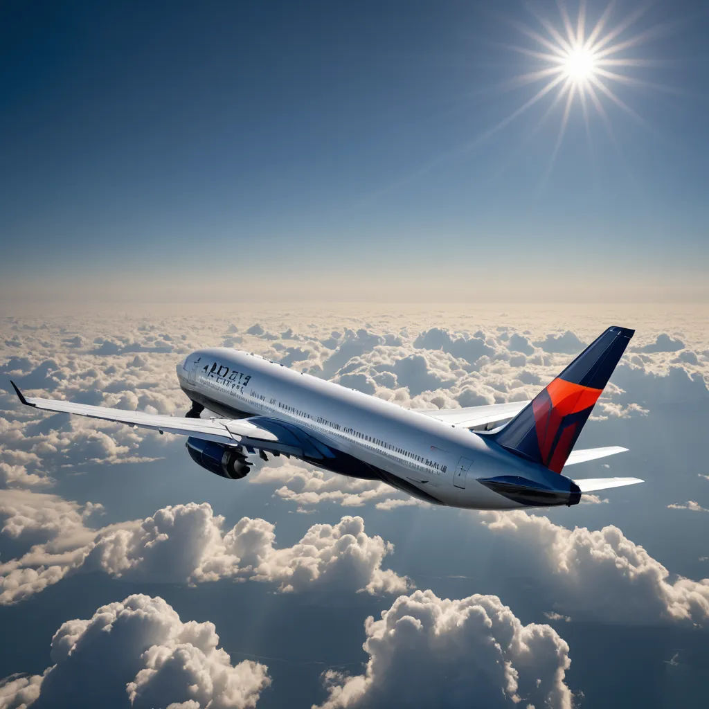 a large jetliner flying through a blue sky above clouds and sun beams in the sky above the clouds, art photography, a stock photo, Felix-Kelly, sky