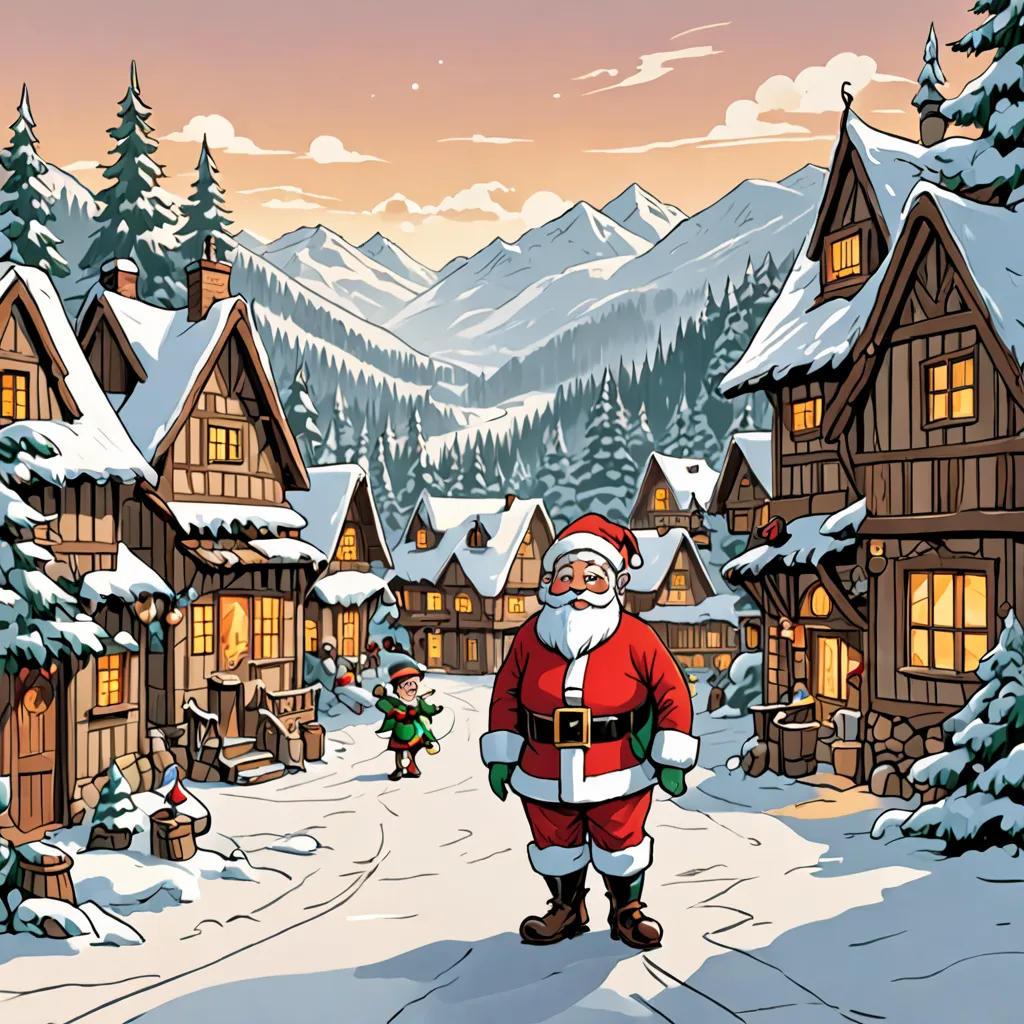 Mark the Mischievous Elf Visits Santa Claus Village