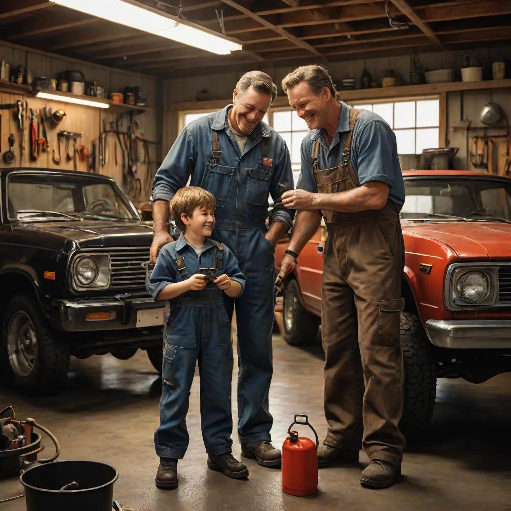 Learning the Ropes: A Father and Son's Oil Change Adventure