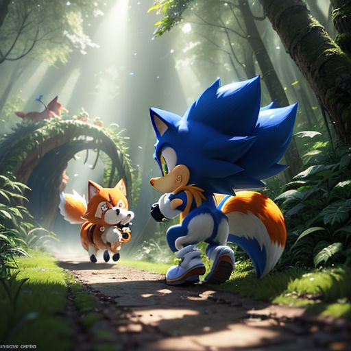 tails the werefox and sonic the werehog