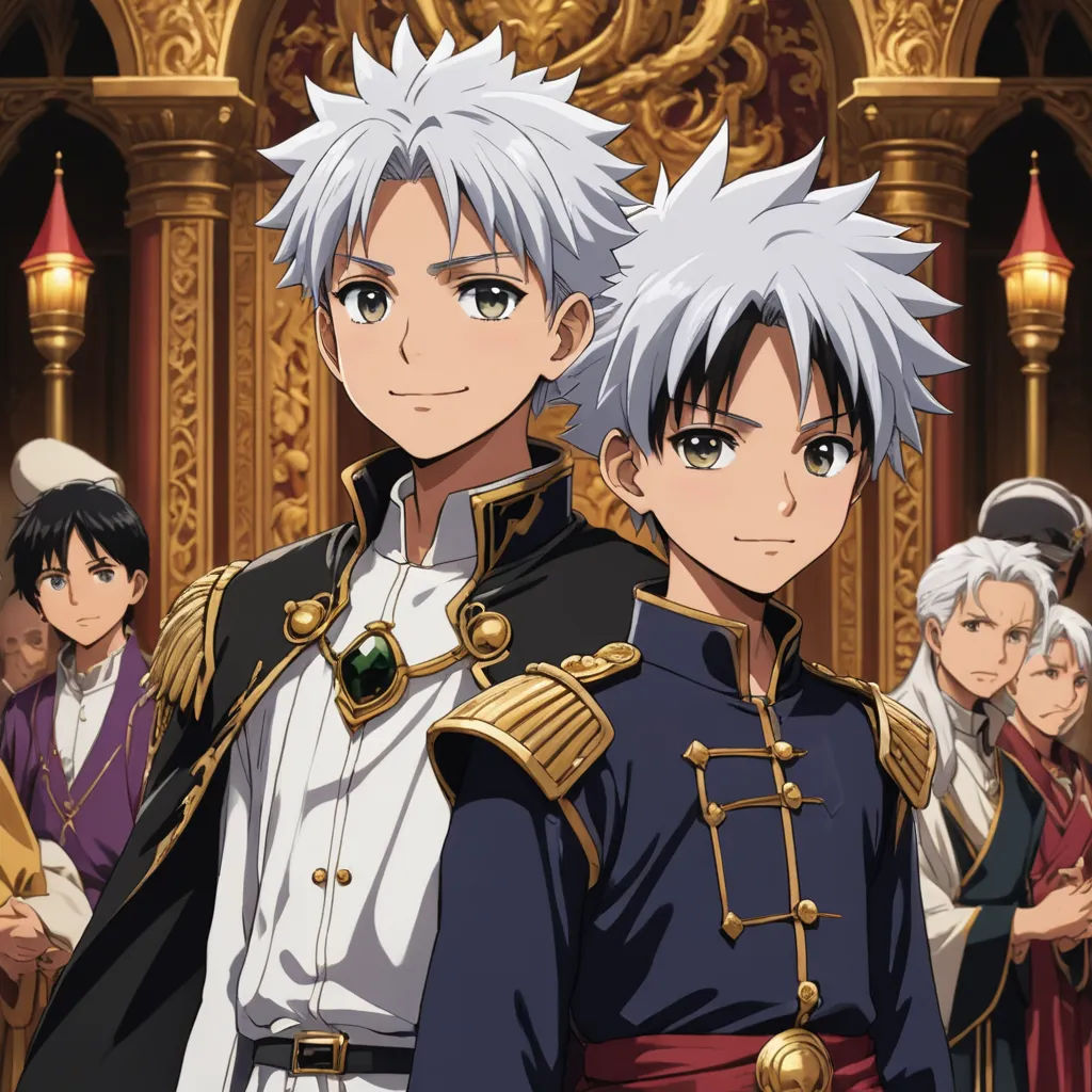a group of people standing next to each other in front of a building with gold trimmings and a clock, sots art, a poster, Altoon Sultan, official art