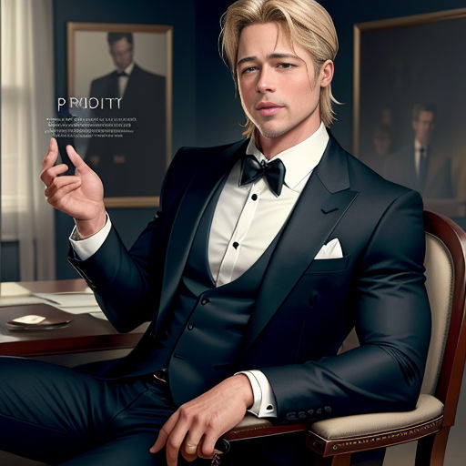 BRAD PITT” Legendary Actor/Hollywood Heartthrob 8X10 Glossy B&W