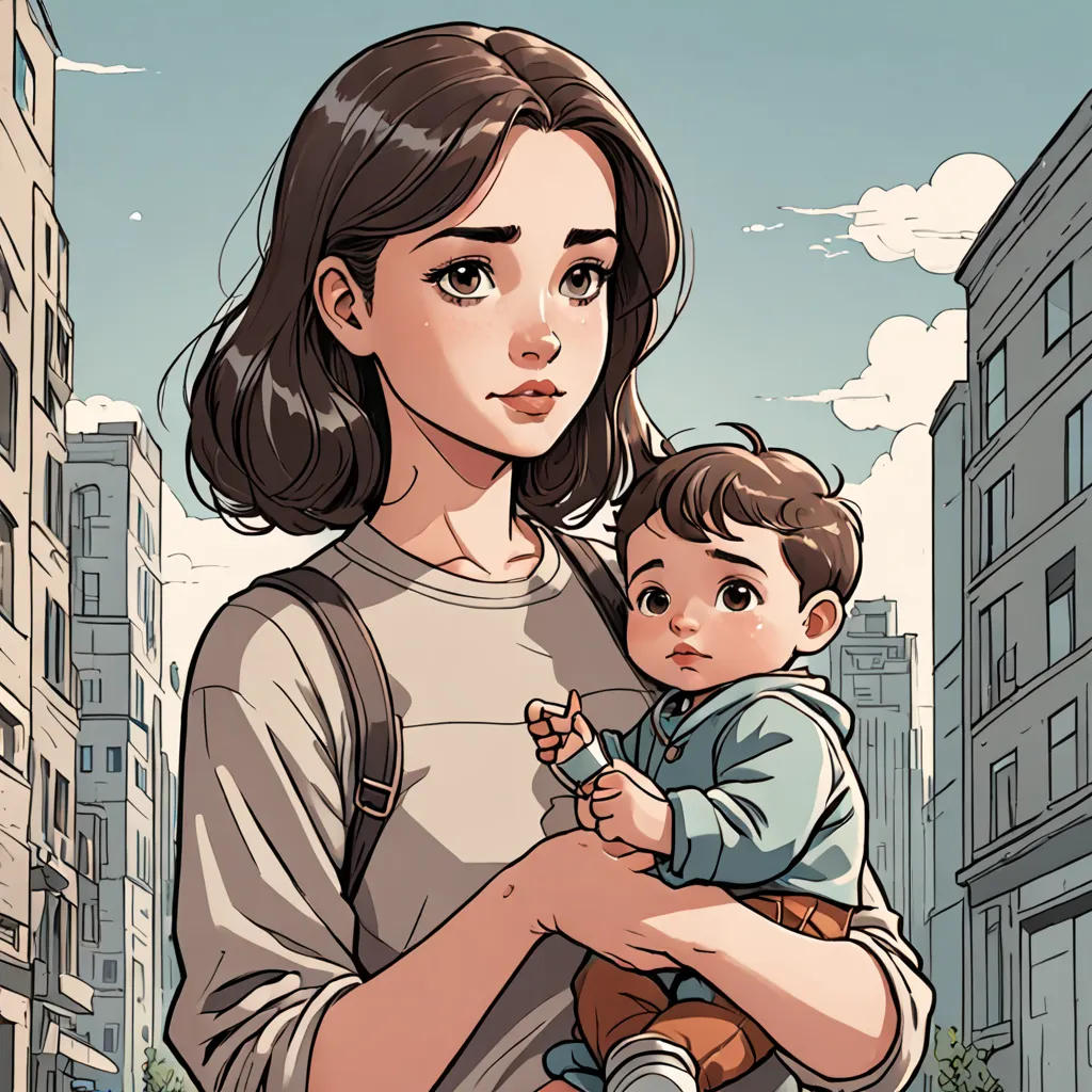 The Giantess and the Tiny Boy
