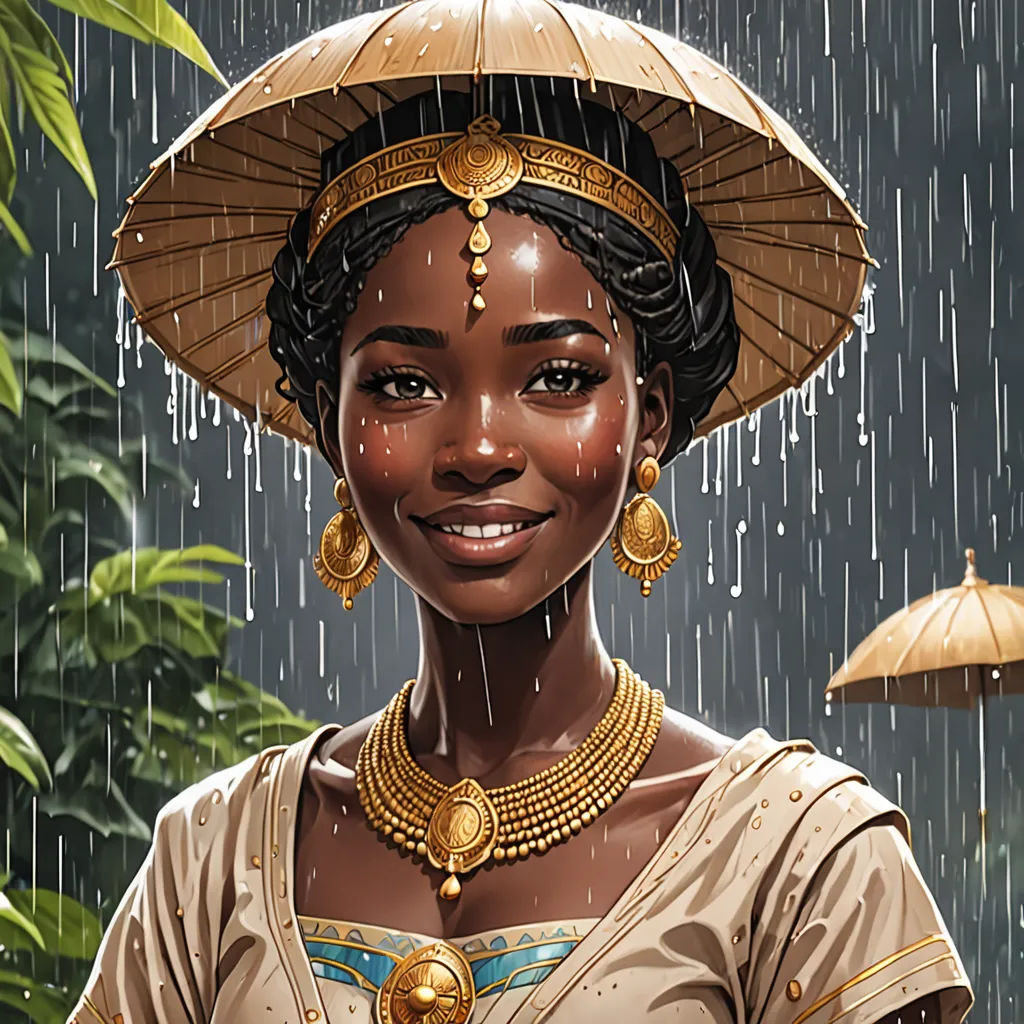 The rain refreshed the thirsty earth. The people rejoiced, their faces lit with gratitude. Adanna's faith had brought the much-needed rain to Akuku.