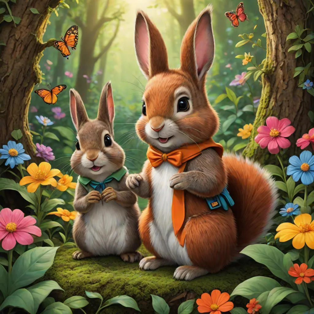 The Rabbit and the Squirrel: An Unexpected Adventure