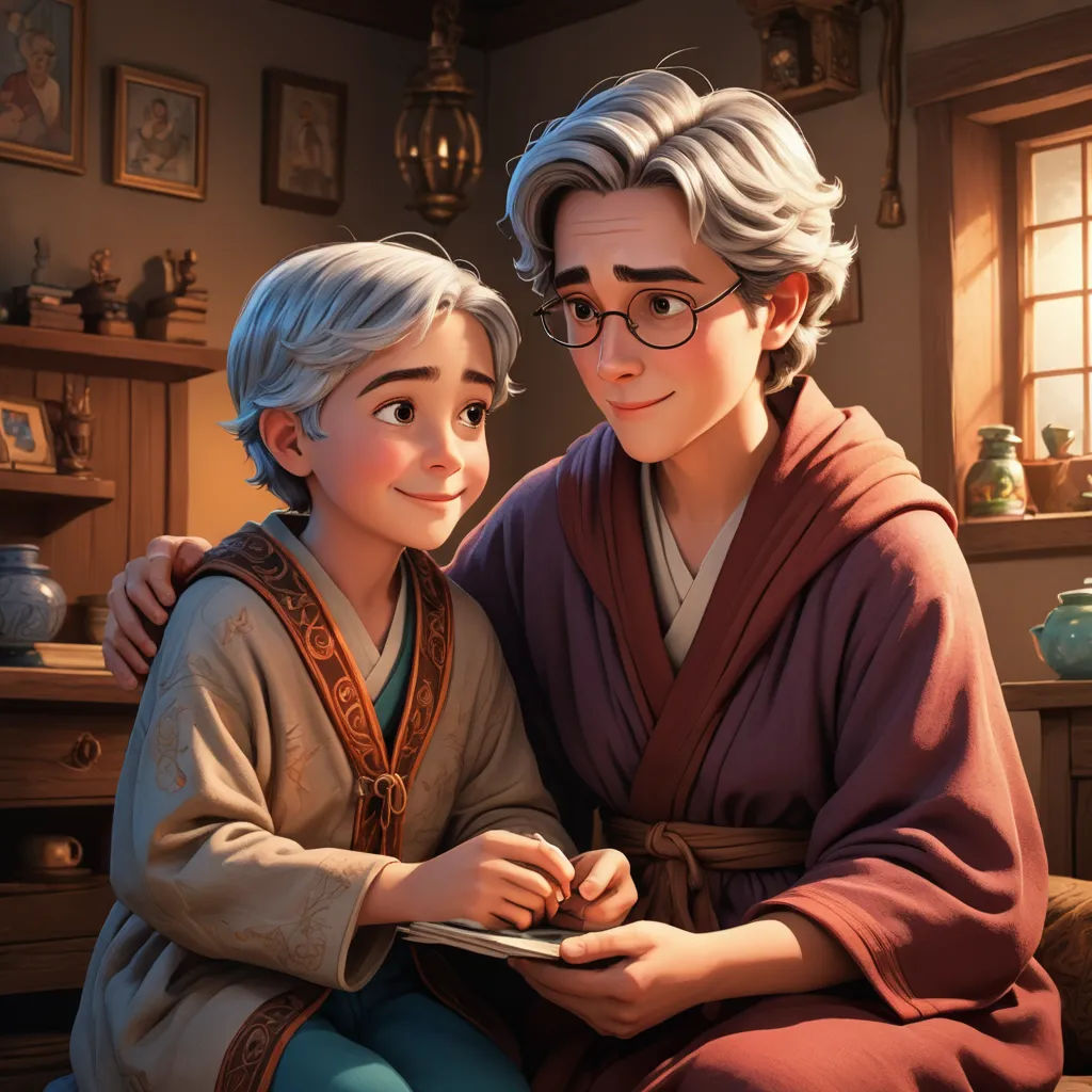 a boy and a girl are sitting on a couch together, both looking at a tablet computer screen and smiling, sots art, a storybook illustration, Cliff Childs, rossdraws global illumination