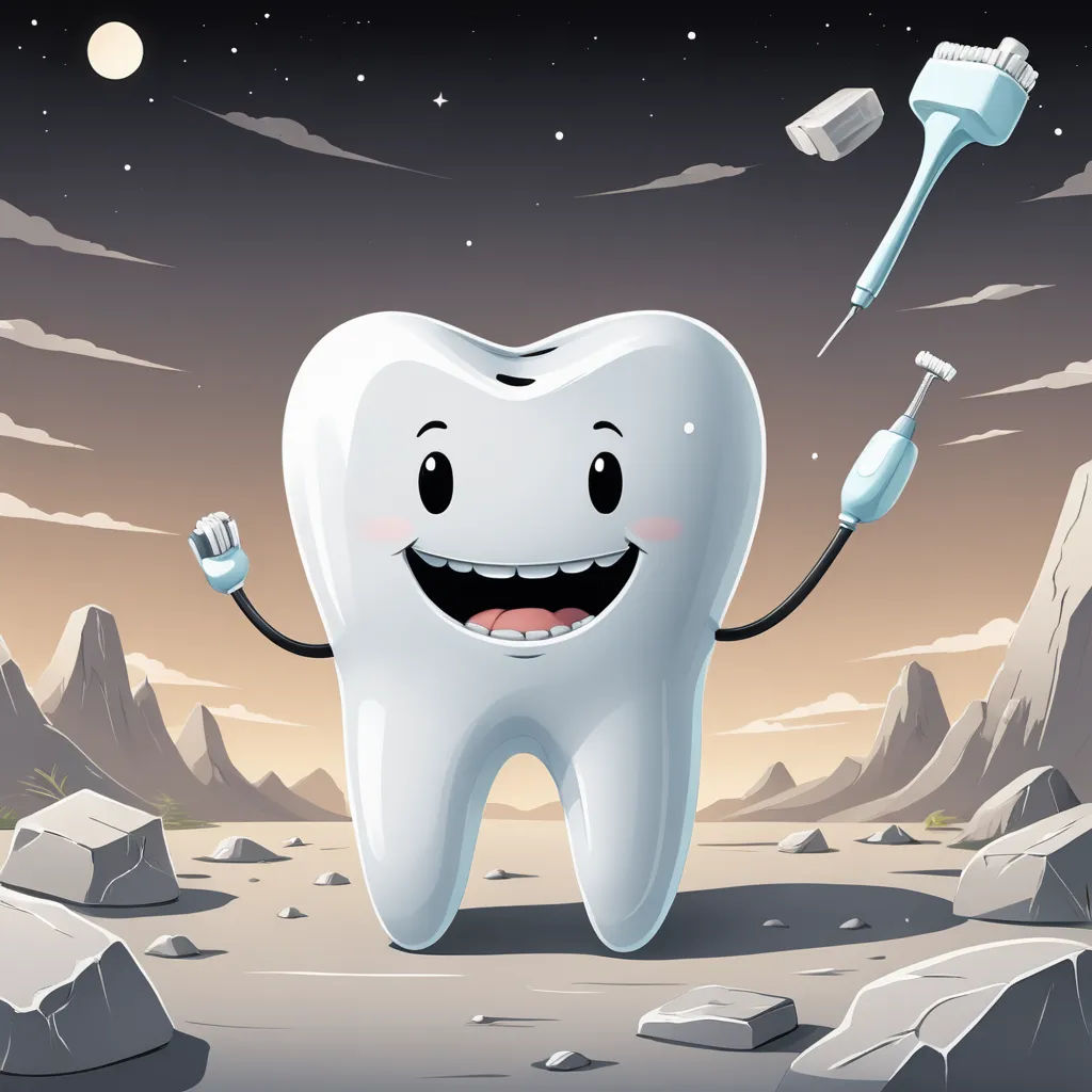 a toothbrush with a toothpaste in it is smiling and holding a toothbrush in its hand, pop surrealism, a storybook illustration, Cyril Rolando, detailed illustration