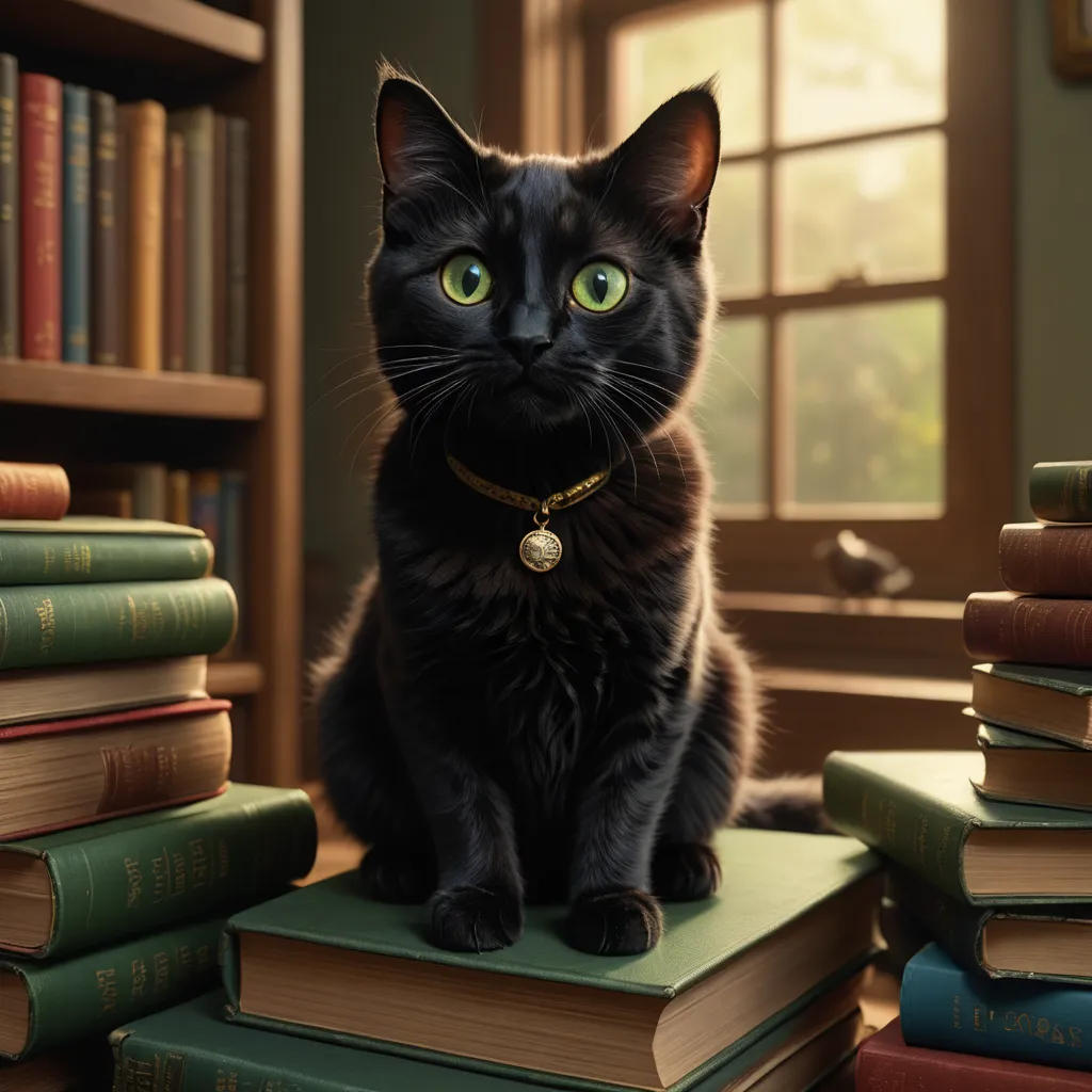 Luna the Helpful Black Cat