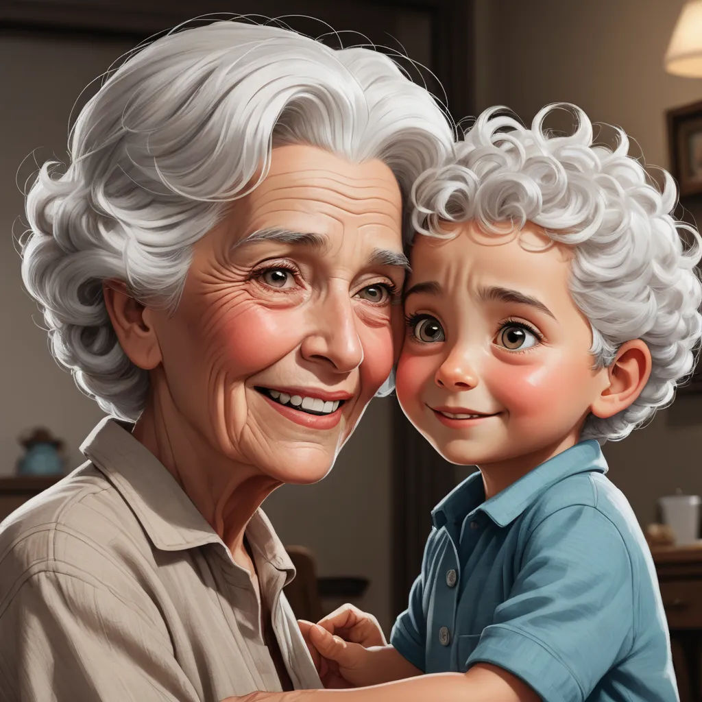 a painting of a woman and a boy hugging each other with a smile on their faces and a picture of a man behind them, photorealism, a photorealistic painting, Diego Gisbert Llorens, cgstudio