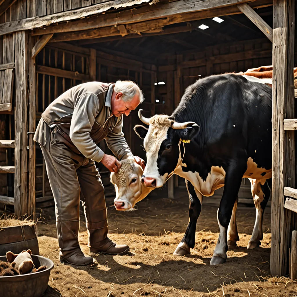 The Old Man and His Cow