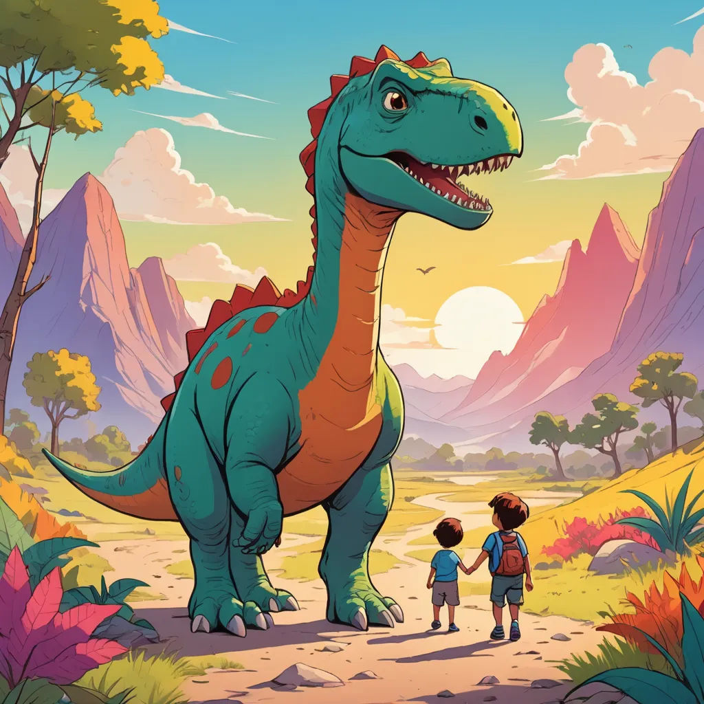 The Friendship of the Dinosaurs and Humans