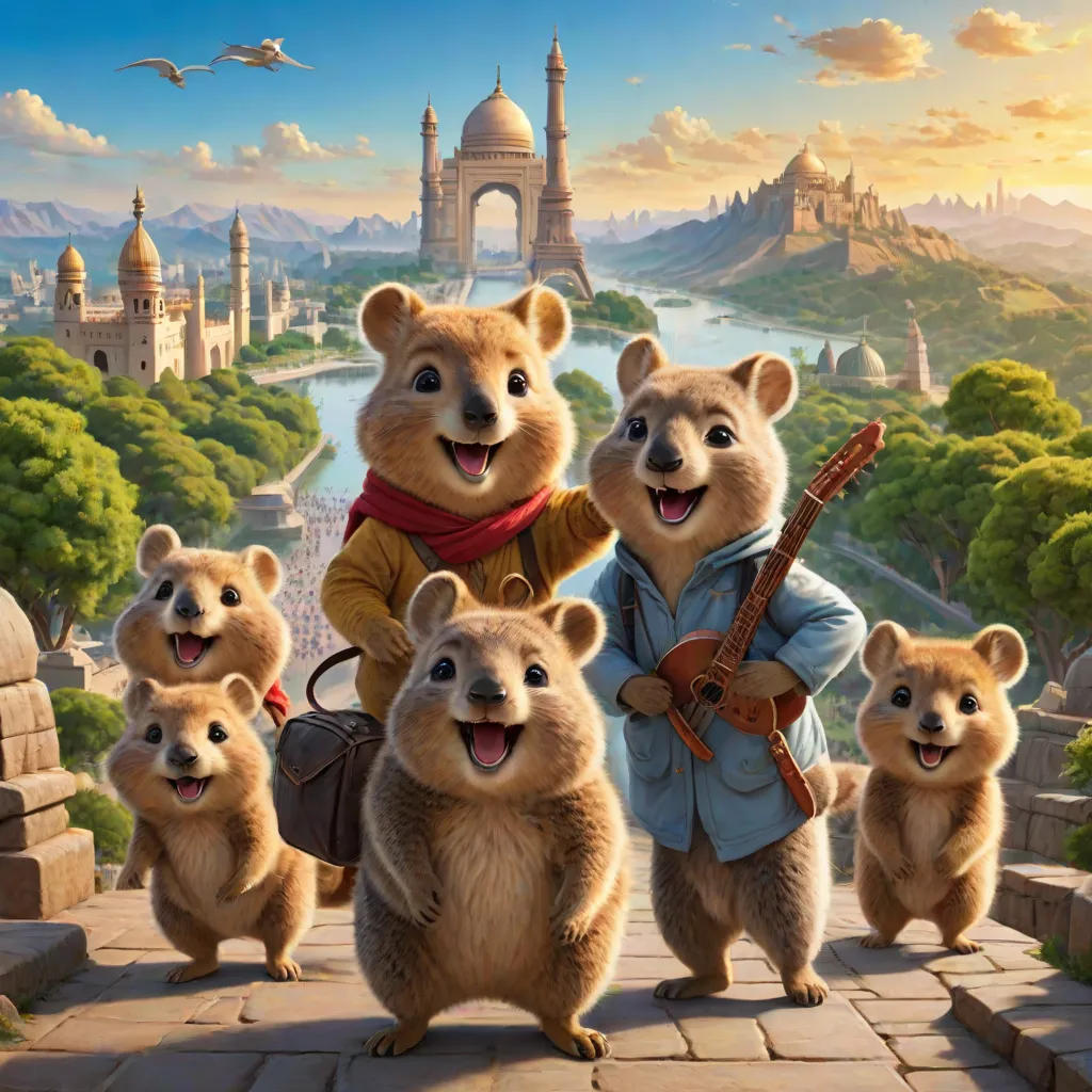 Happy Quokka And Friends' World Adventure...