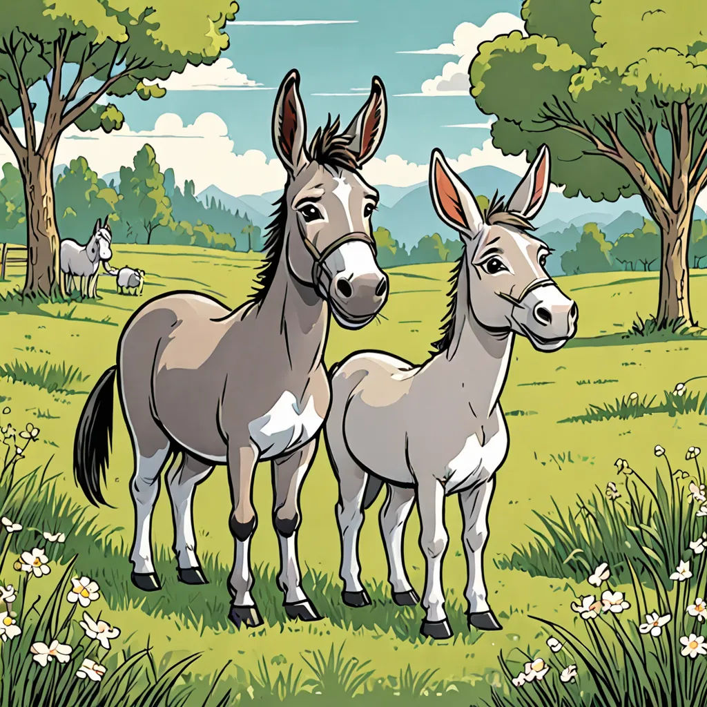 The Donkey and The Little Dog