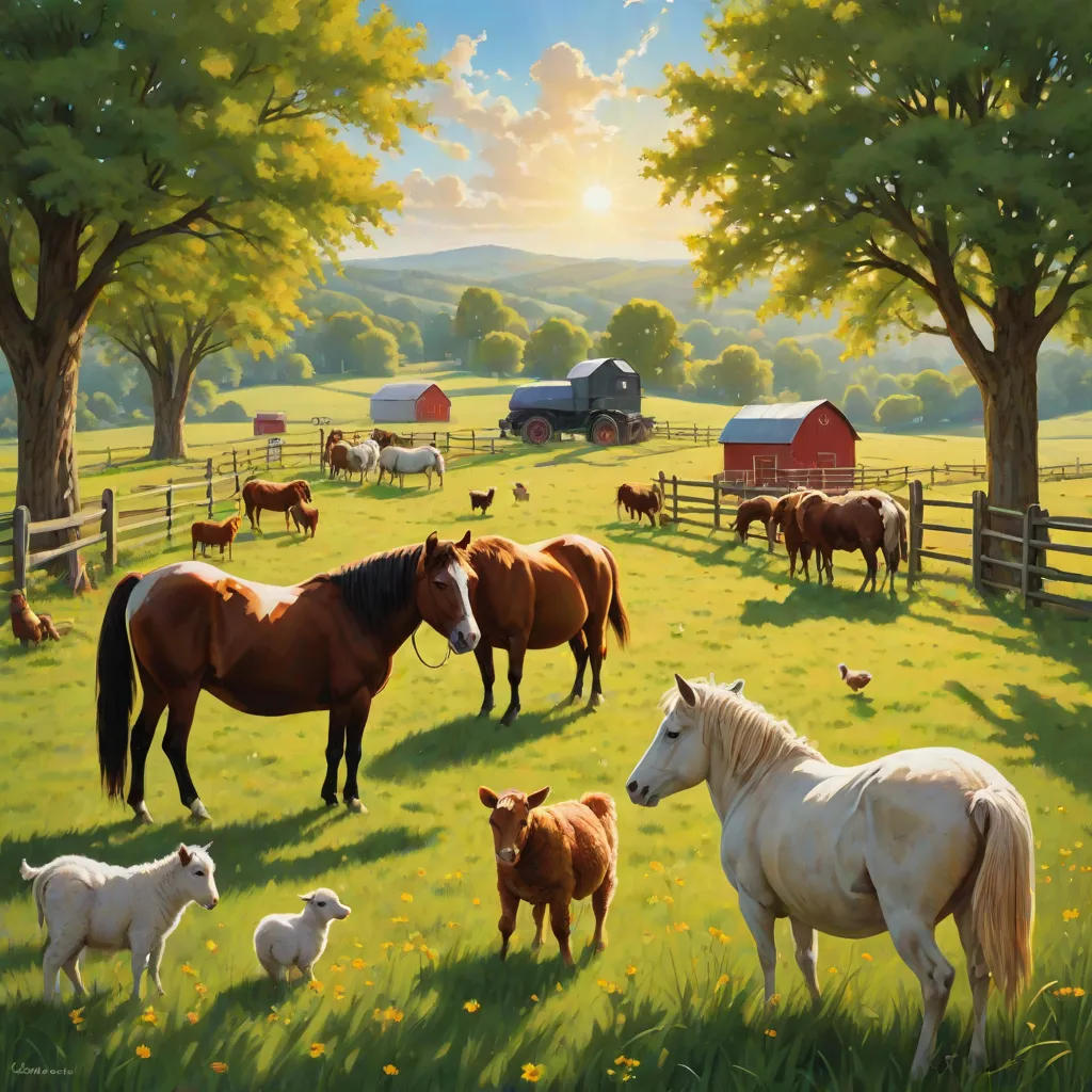 The Adventure of Alex and the Farm Animals