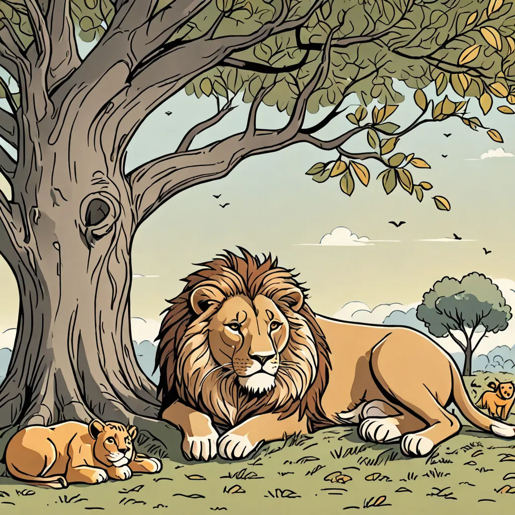 The Lazy Lion
