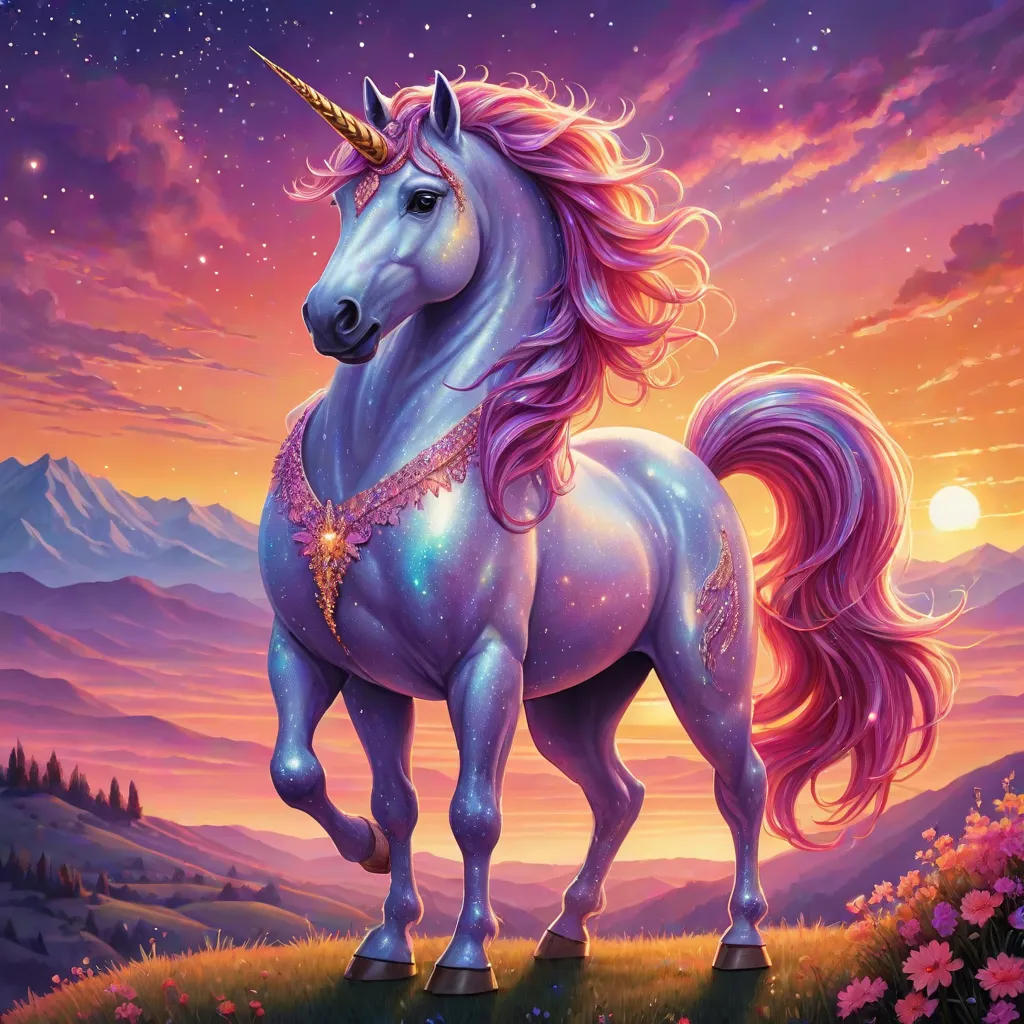 Sparkles the Unicorn Gets Lost in the Sunset