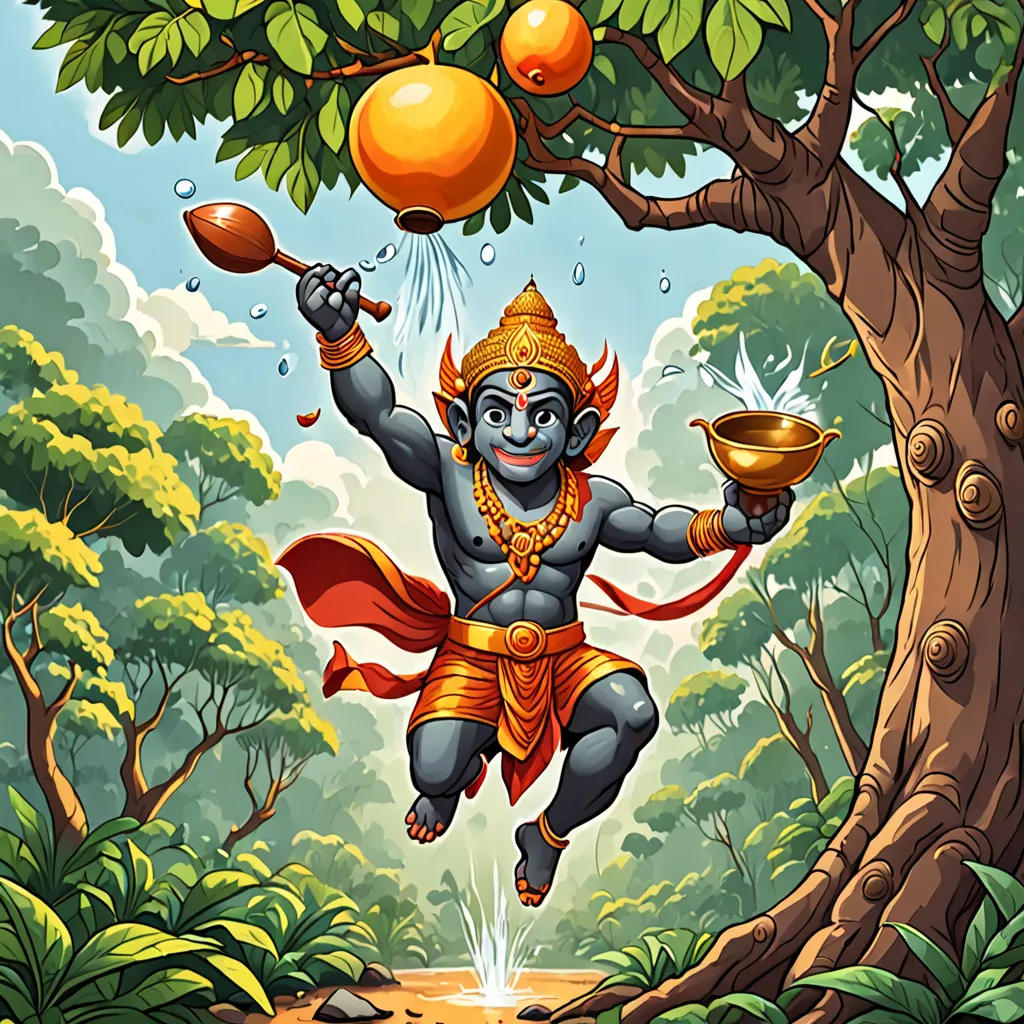 Hanuman and the Magic Mango Tree