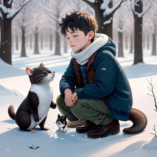 The Boy in the Willow's Embrace